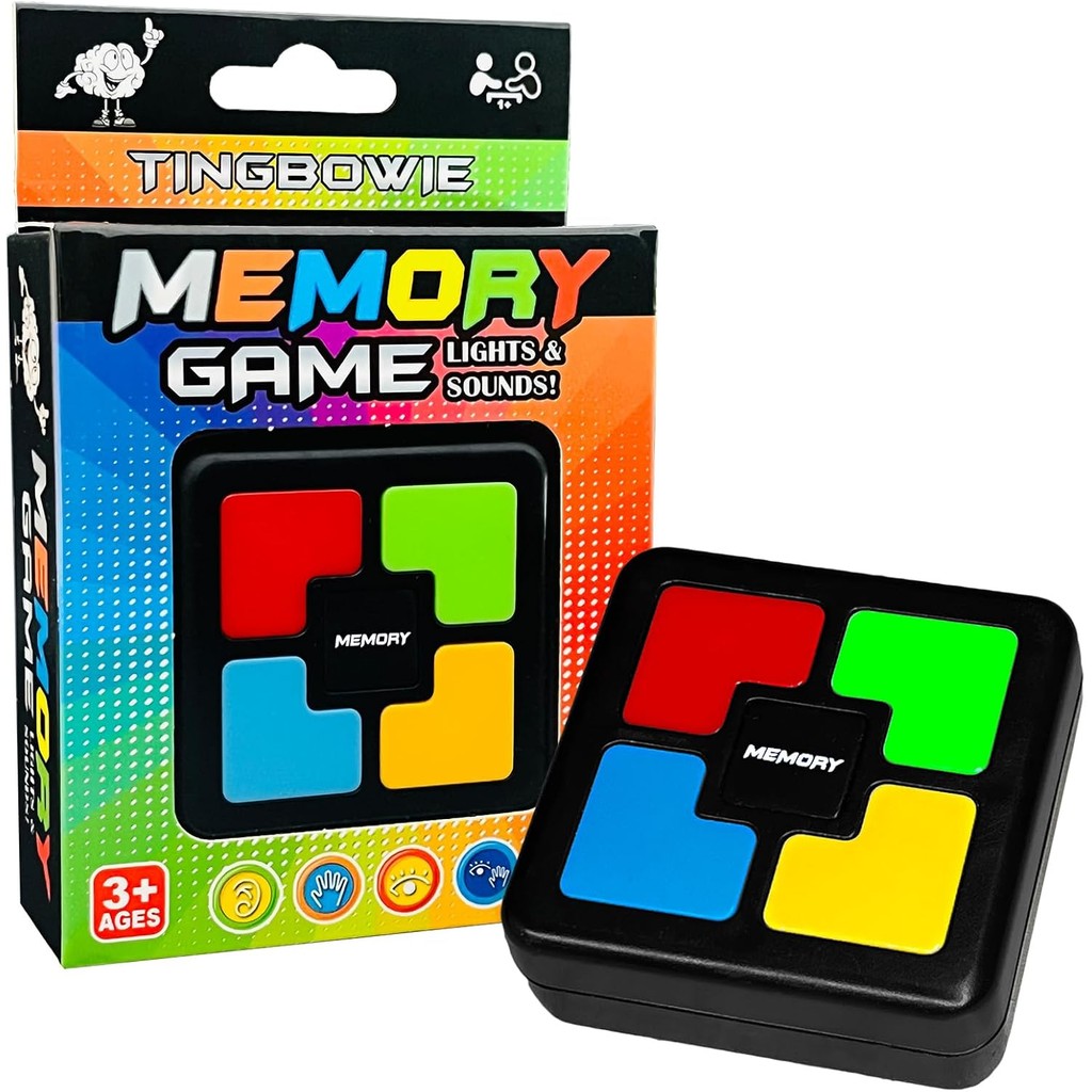 Light Up Memory Game ของเล่นอิเล็กทรอนิกส์มือถือการจดจําสีเกมกระดานคลาสสิก Quiz เกมพร้อมไฟและเสียง 5
