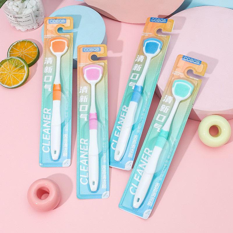 New Product#Direct Supply Tongue Scraper Toothbrush Tongue Cleaner Detachable Tongue Board Single Pa