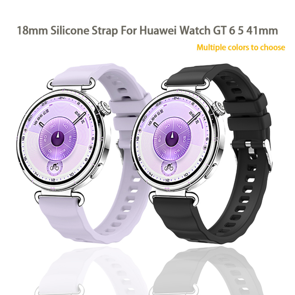 18 มม.สําหรับ Huawei นาฬิกา GT 6 GT 5 41 มม.สร้อยข้อมือสายรัดข้อมือนาฬิกาสมาร์ทสายนาฬิกาซิลิโคนสําหรับ Huawei GT 5 Pro 42 มม.อุปกรณ์เสริม