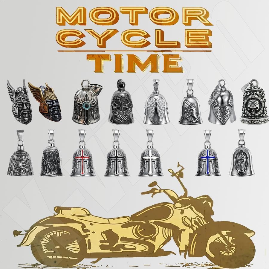 Biker Bells สําหรับรถจักรยานยนต์รถจักรยานยนต์ Bell Biker อุปกรณ์เสริมป้องกันจี้ความปลอดภัยอุปกรณ์เสร