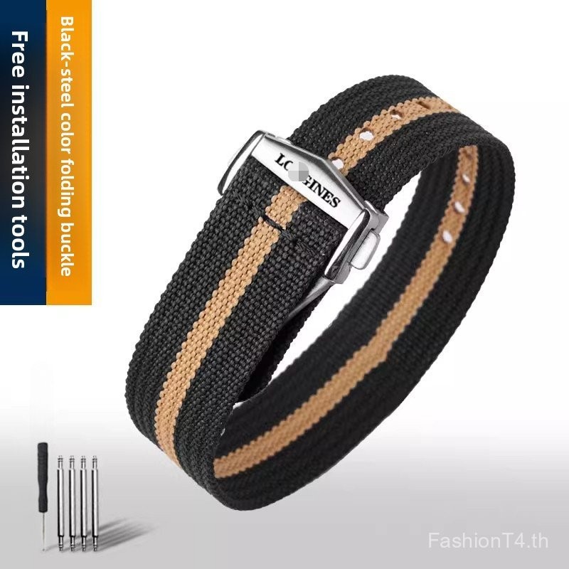 สายรัดไนลอนสไตล์ยาวระดับพรีเมียม 18 มม. 20 มม. 22 มม. - สายผ้าใบแบบนุ่มสําหรับ Master Spirit Zulu Ti