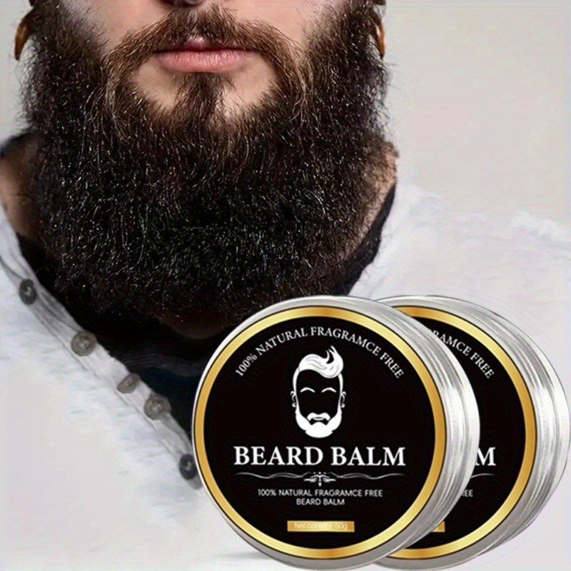 ธรรมชาติ Beard Balm Wax Man Beard Growth Oil Moisturizing Smoothing Dashing Gentlemen Beard จัดแต่งทรงผม Professional Care ครีม