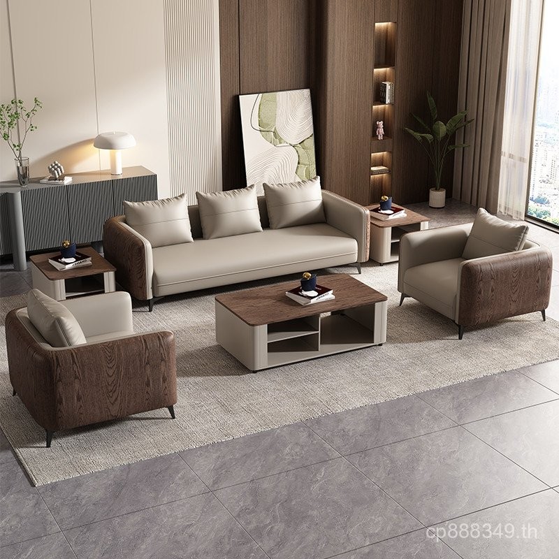 สํานักงานส่วนที่เหลือพื้นที่โซฟาแฟชั่นการประชุมโซฟาโต๊ะกาแฟพุดเดิ้ลแผนกต้อนรับที่เรียบง่ายสํานักงานโ