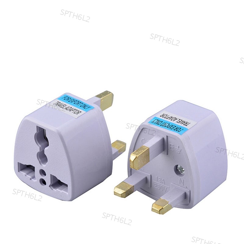 Universal EU US AU ถึง UK 3 Pin AC Power Socket Plug Travel Wall Charger Outlet Adapter Converter Co