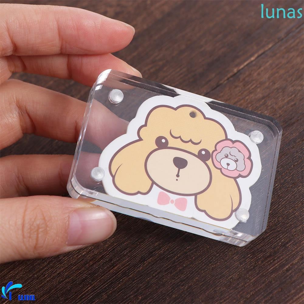 LUNASOL ID Photo Holder ทรงอะคริลิค สำหรับวางบนโต๊ะทำงาน ออกแบบสร้างสรรค์ สไตล์ K-pop