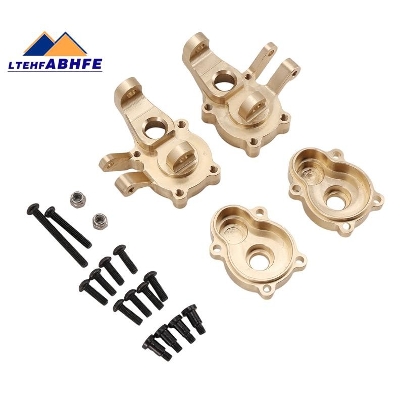 [ขายร้อน L]RC รถอัพเกรดทองเหลืองด้านหน้าพวงมาลัยถ้วยชุดสําหรับ H8H 1/10 YK4102 YK4103 YK4104 YK4106 