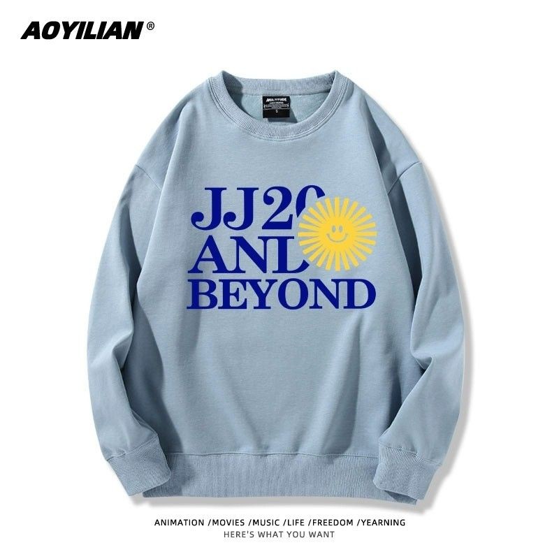 สเวตเตอร์คอวีรอบ Lin Junjie jj20 World Tour Concert สำหรับทั้งผู้ชายและผู้หญิง อินเทรนด์ YZ10.2