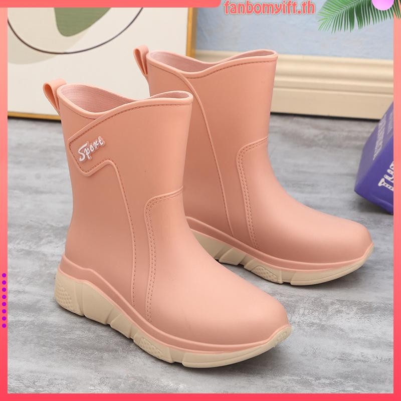 Duoya รองเท้าบูท พื้นนิ่ม กันน้ํา กันลื่น สําหรับผู้หญิง ส่งฟรี 36-40