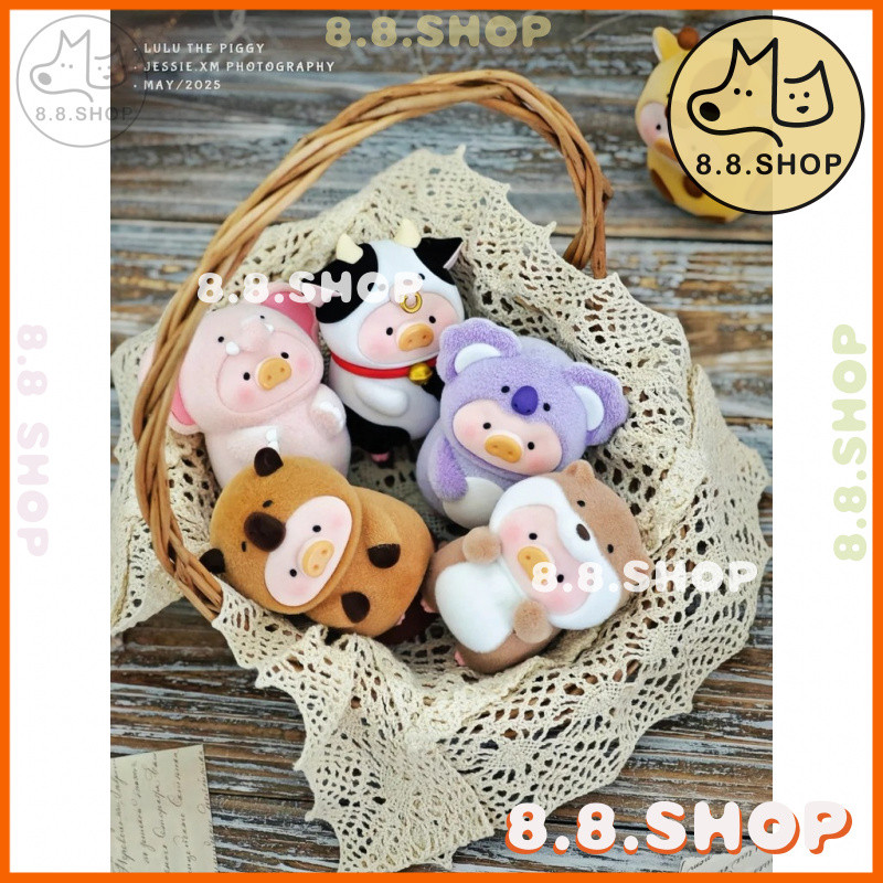 ✨8.8 ร้าน✨หมูกระป๋องของแท้ LuLu Pig Animal Party Mystery Box Doll Decorative✨มีจําหน่ายสําหรับทางเลือก✨ - รูปที่ 2