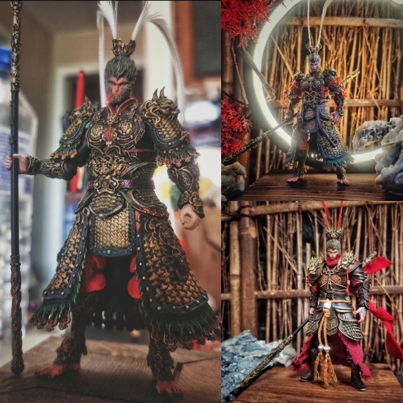 [จัดส่งรวดเร็ว] เกม Black Myth Goku เคลื่อนย้ายได้รูป Monkey King ภาพที่สามารถเคลื่อนย้ายเดสก์ท็อปตก