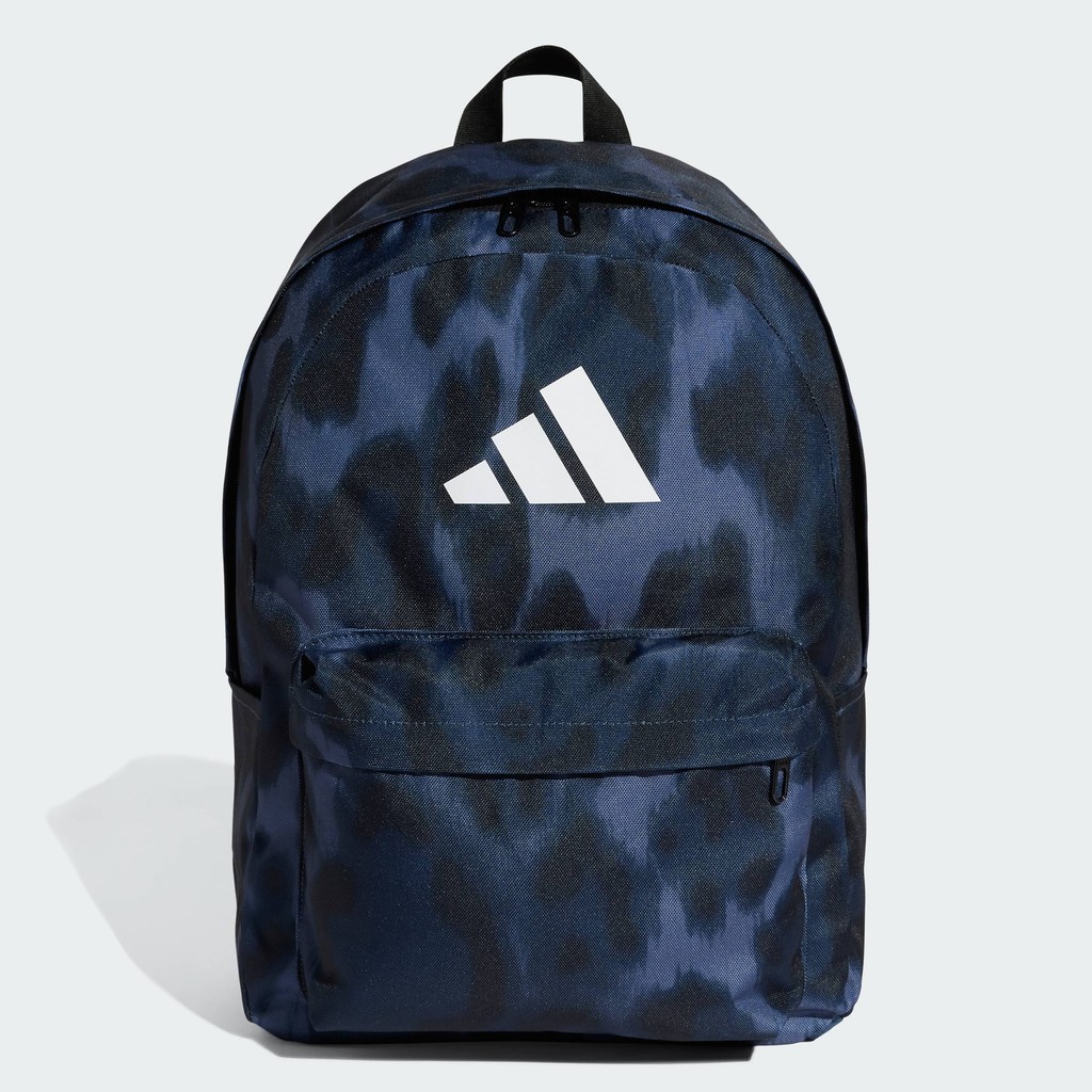 adidas ไลฟ์สไตล์ กระเป๋าเป้คลาสสิกพิมพ์ลายหนังสัตว์ ผู้หญิง สีน้ำเงิน JG1109