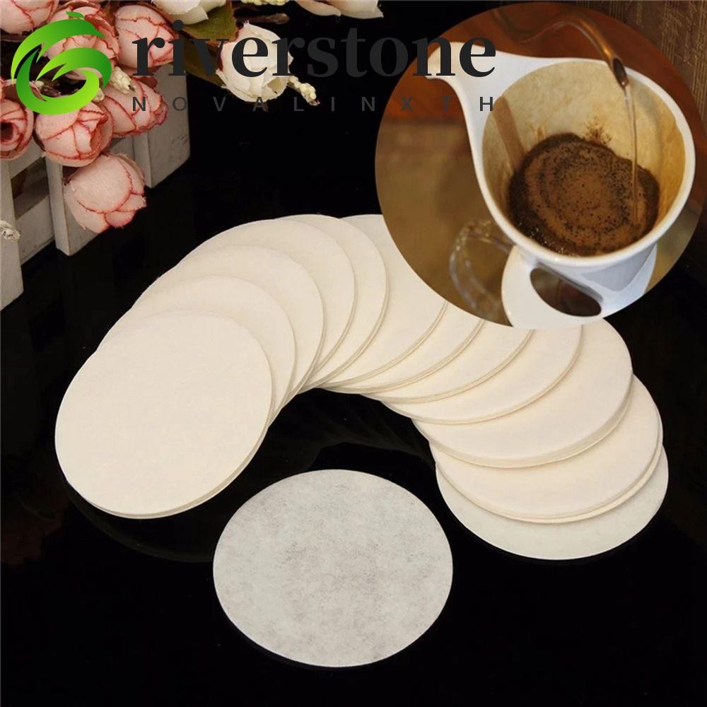 RIVERSTONE Cafe กระดาษกรอง 100 ชิ้น Espresso รอบ 56 มิลลิเมตร/60 มิลลิเมตร/68 มิลลิเมตร Moka Pot เคร