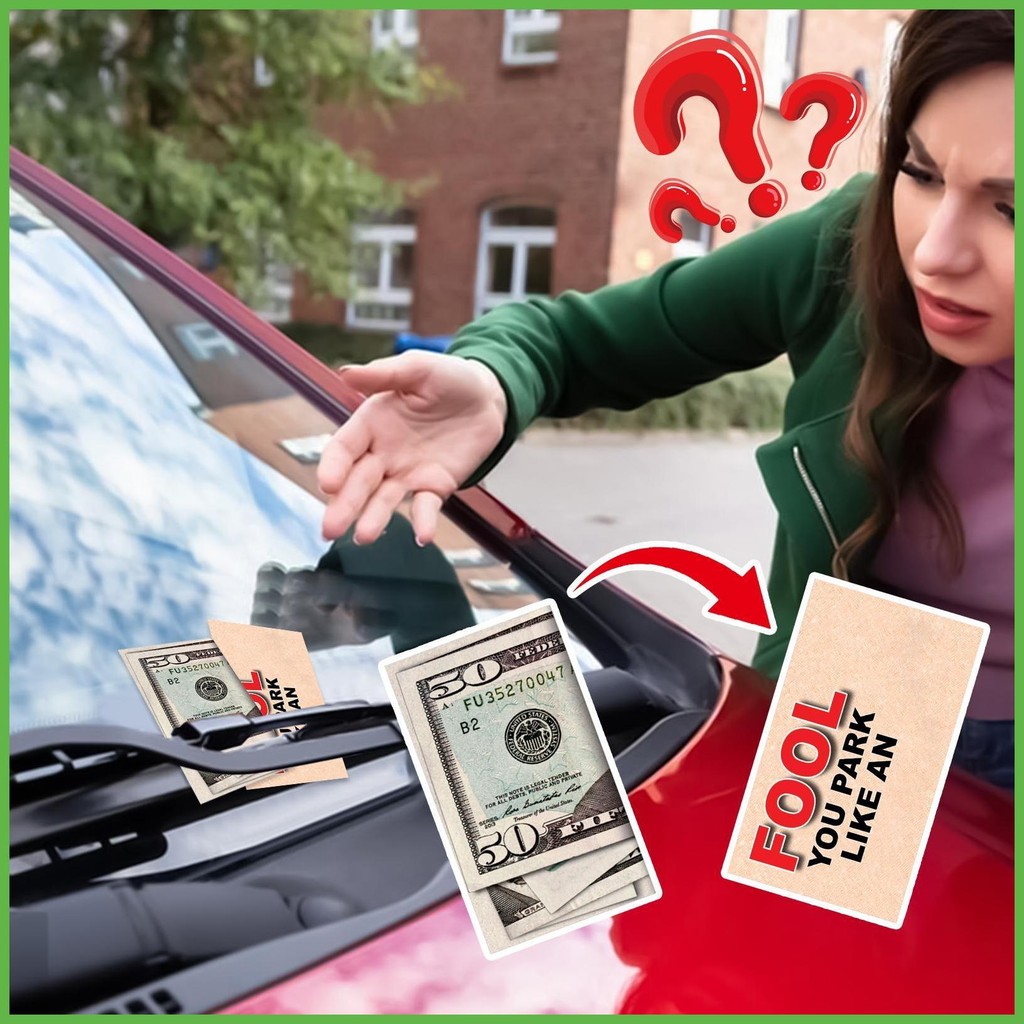 50 Dollar Bad การ์ดจอดรถ Kidding Tickets สําหรับจอดรถ 50 ชิ้น ตั๋วเล่นตลก เหมือนจริง สําหรับผู้ค้นหา