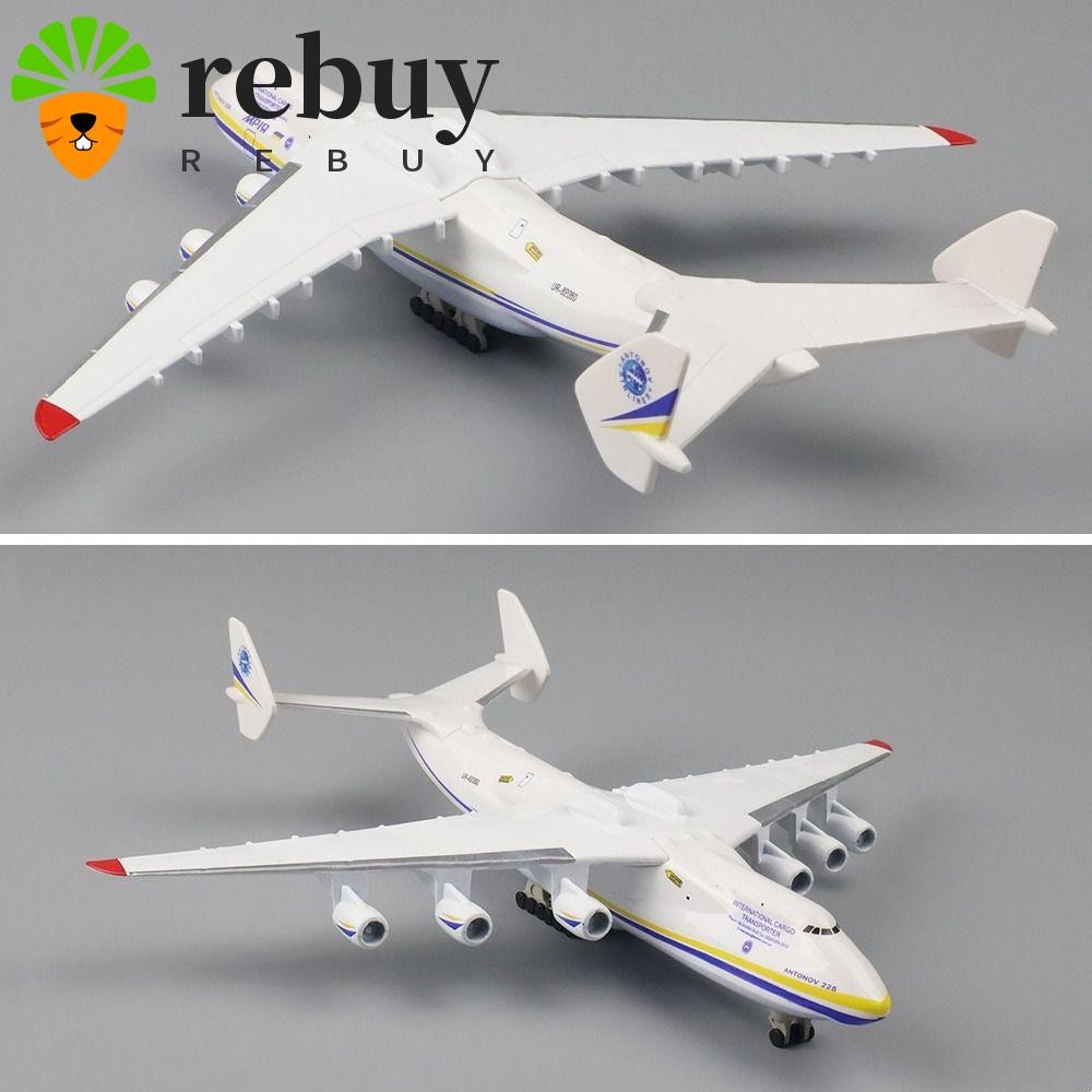 REBUY AN225 เครื่องบินรุ่น,Diecast 1/400 Scale Antonov an-225,ตกแต่ง 20 ซม.จําลองโลหะเครื่องบินรุ่นข