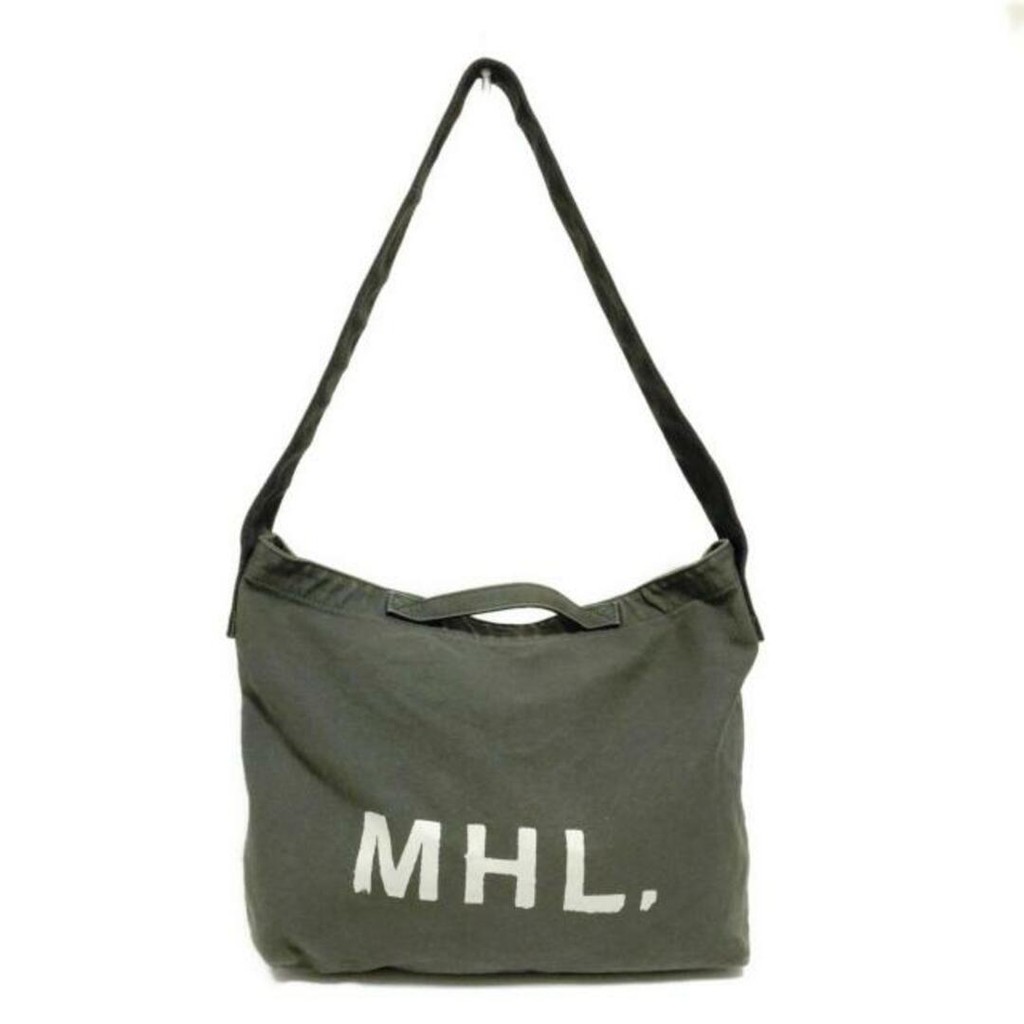 MHL. Shoulder Bag Purse gray Direct from Japan Secondhand