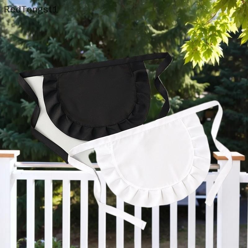 [rtg] 1 ชิ้นพนักงานเสิร์ฟแม่บ้านคอสเพลย์เอวผ้ากันเปื้อนครึ่งเครื่องแต่งกายผ้ากันเปื้อนทําอาหารผ้ากัน