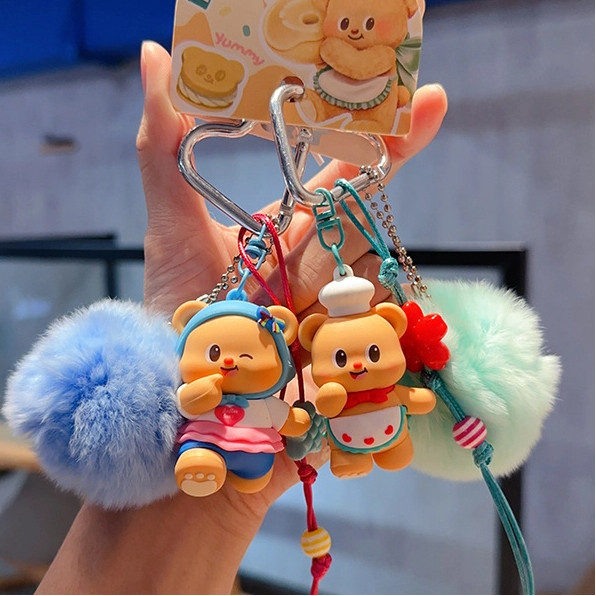 ของแท้เนยหมีพราวบิ๊กสตาร์พวงกุญแจ/การ์ตูนขนมโทขนบอลตุ๊กตากระเป๋านักเรียนจี้