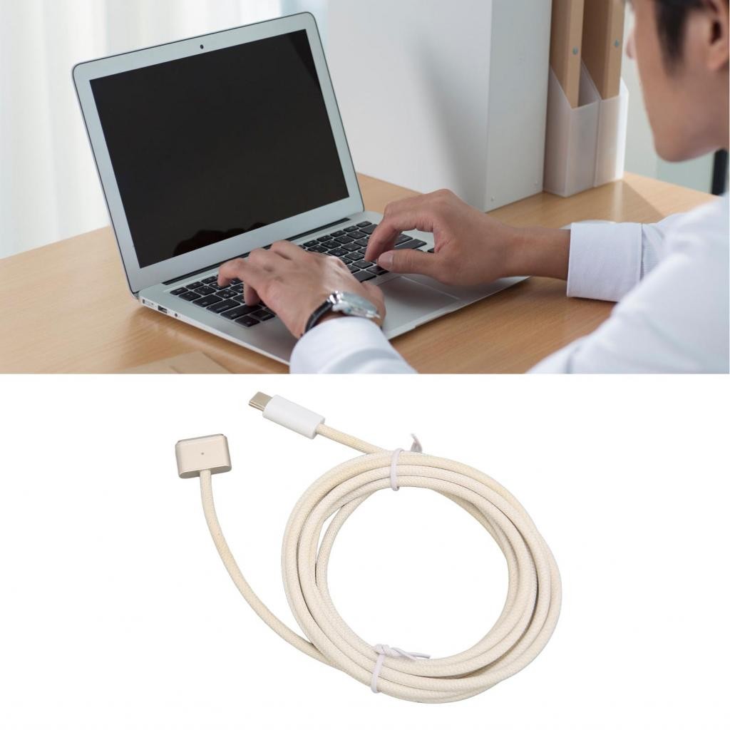 สาย USB C ถึง Magnetic 3 6.6ft ความยาวประเภท 140W ยืดหยุ่นสําหรับ Air 2022 M2
