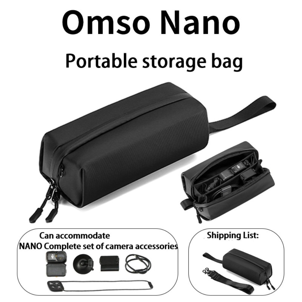 เหมาะสําหรับ DJI Osmo Nano Thumb Sports Camera Storage Bag กระเป๋าสะพายแบบพกพากระเป๋าสะพายข้าง Anti Drop Bag Accessories CASE