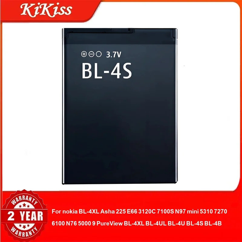 แบตเตอรี่สําหรับ nokia BL-4XL Asha 225 E66 3120C 7100S N97 mini 5310 7270 6100 N76 5000 9 PureView B