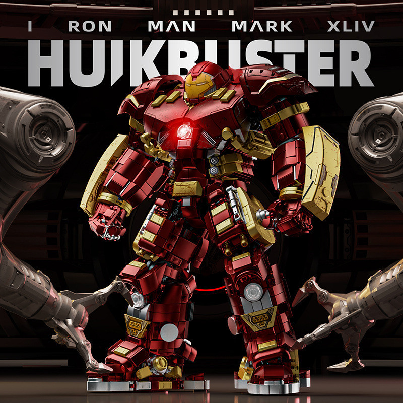 Leyi 76108-9 Anti-Iron Hulk Mecha Man การศึกษาประกอบอาคารบล็อกเด็กของเล่นเด็ก 4.30G