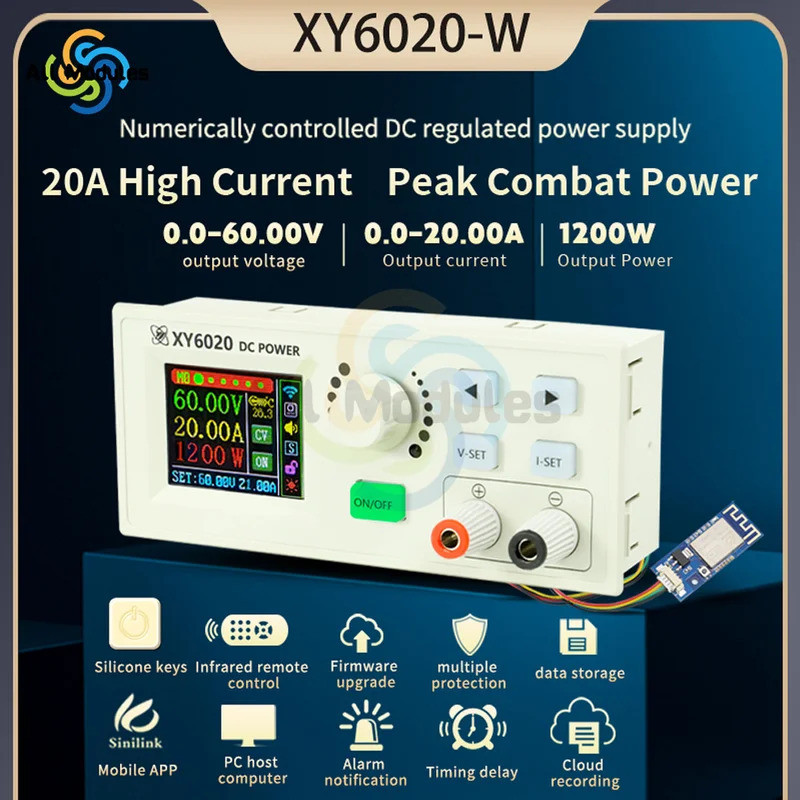 ความปฏิบัติที่ยอดเยี่ยม XY6020 XY6020-W CNC ปรับ DC ขั้นตอนลงแรงดันไฟฟ้า Bench แหล่งจ่ายไฟ Buck Conv
