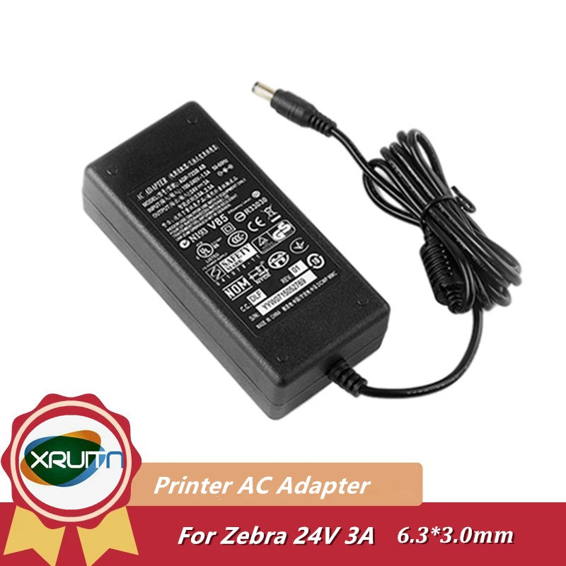 ใหม่ 24V 3A 2.5A อะแดปเตอร์ AC DC สําหรับเครื่องพิมพ์ Zebra GX420 GT800 GT820 GX430T EZ1105 Charger 