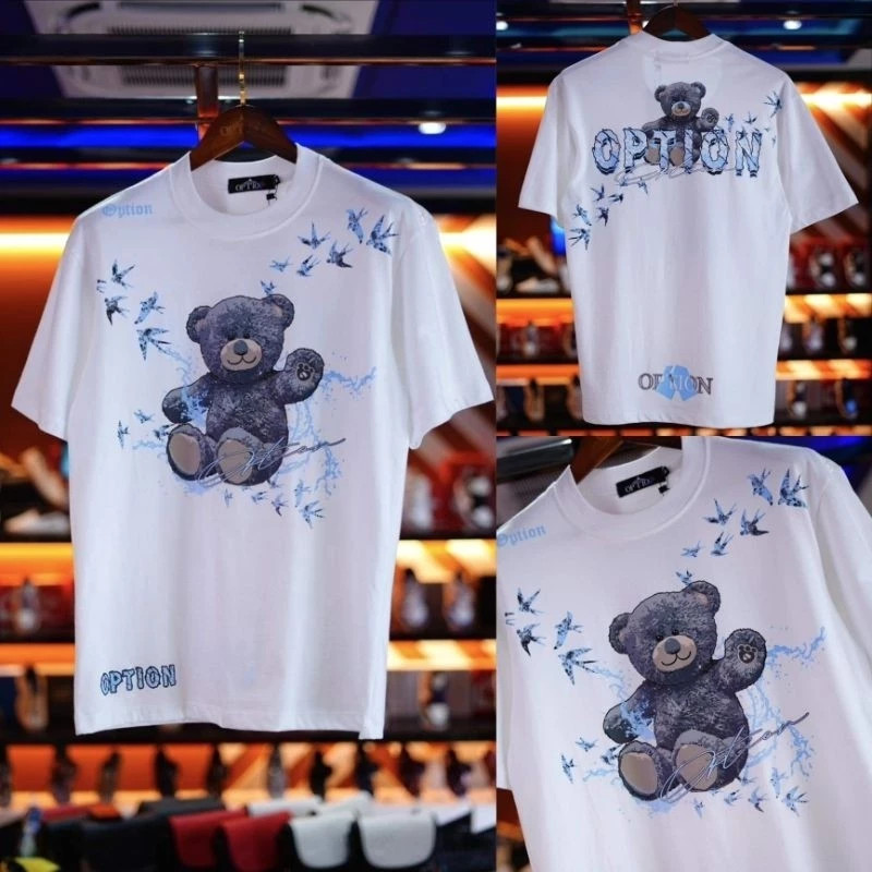 เสื้อ ยืด ฮิต   พร้อมส่ง เสื้อ Option Bear หมีสาดน้ำ รุ่นใหม่ S-5XL