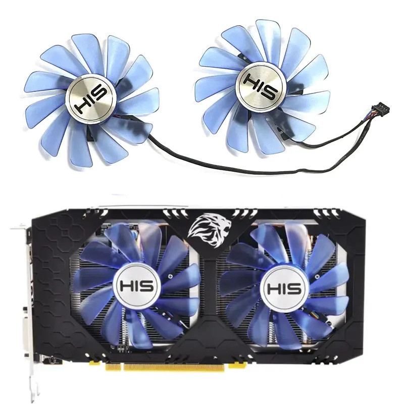 * Kankeirr 85MM 4-pin FDC10U12S9-C 0.45A RX 570 GPU พัดลมระบายความร้อน VGA สําหรับ RX 570 IceQ x 4GB