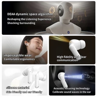 Wireless X6 Bluetooth In Earpods, ที่ครอบหูซิลิโคน, สวมใส่สบาย, รองรับการโทรและสัมผัส, เข้ากันได้กับระบบโทรศัพท์มือถือหลายตัว