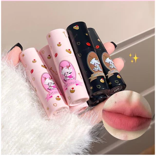 pink-girl： ลิปสติก เนื้อแมตต์กํามะหยี่ เนื้อนุ่ม เกลี่ยง่าย สีสวย ให้ความชุ่มชื้น ติดทนนานCA66