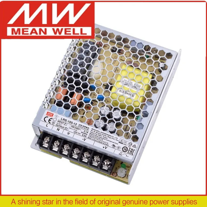 MEAN WELL 100W เอาต์พุตเดี่ยว Switching Power Supply LRS-100-3.3 LRS-100-5 LRS-100-12 LRS-100-15 LRS