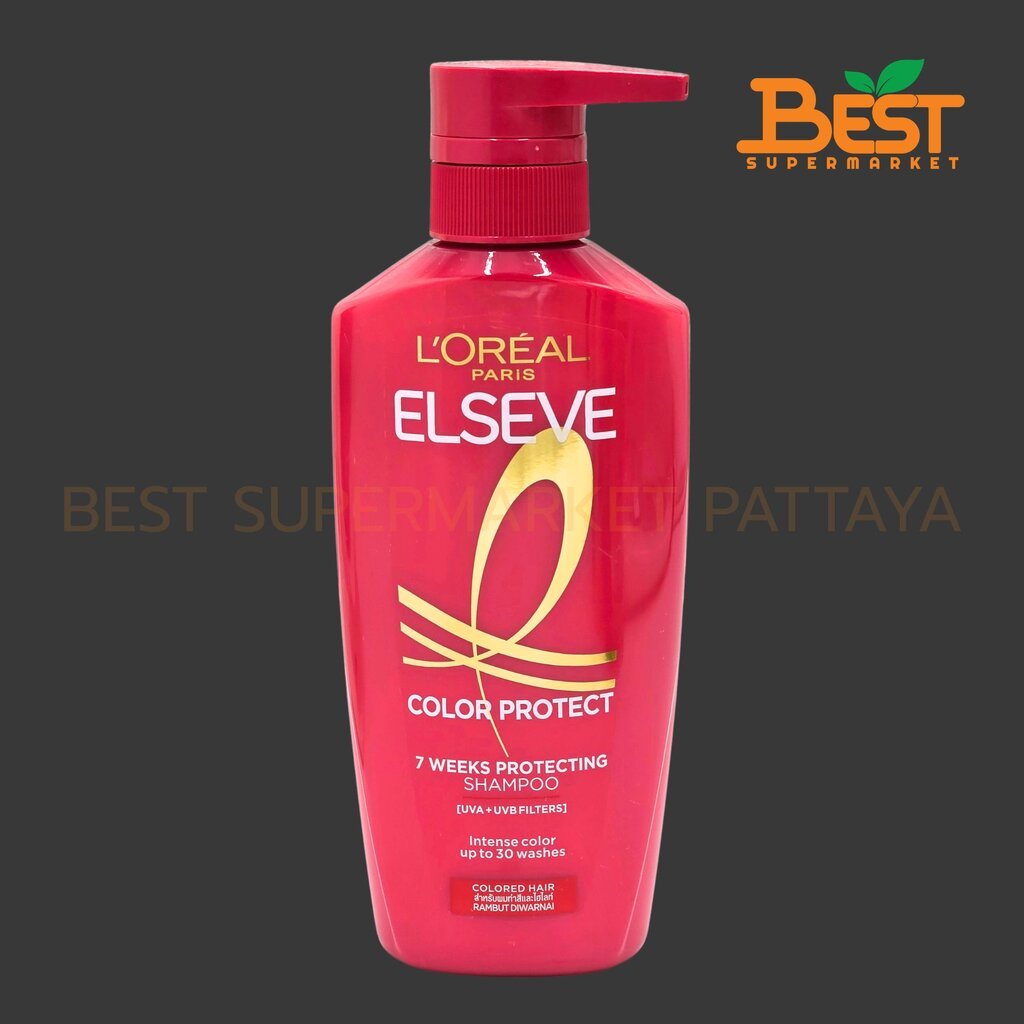 ลอรีอัล ปารีส แชมพู สำหรับผมทำสี และไฮไลท์ 400 มล. L'Oreal Paris Elseve Shampoo Color Protect 400 ml