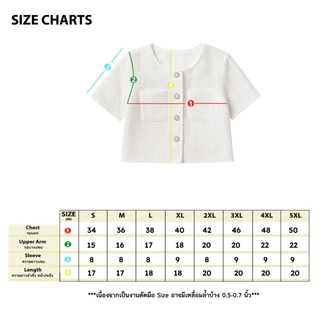 เสื้อครอปทวีดสาวอวบ มีไซส์ S-XL ดีเทลกระดุมมุก ผ้าทอผสมกลิตเตอร์วิ้งๆ หุ่นเพรียวสับ