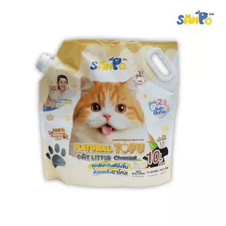 SANPO ทรายแมวเต้าหู้จากธรรมชาติ 1 ถุง ขนาด 10 L
