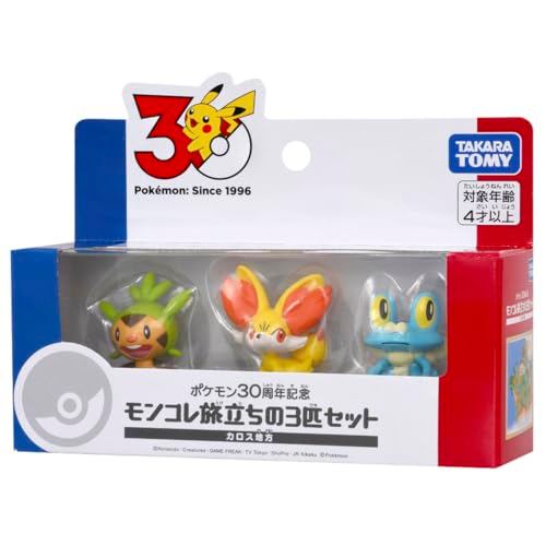 TAKARA TOMY 寶可夢 30 週年紀念 旅行出發的三隻組 合眾地區[Direct from Japan] JAN:4904810098683