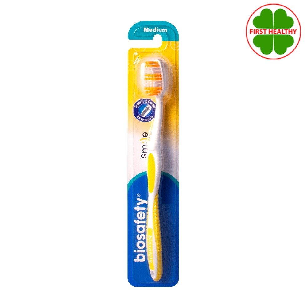 Biosafety ไบโอเซฟตี้ แปรงสีฟัน " รุ่น SMILE " สมายด์ ( คละสี )