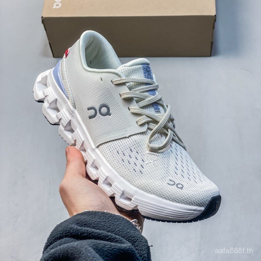 On Running On Cloud X4 รองเท้าวิ่งสําหรับผู้ชายและผู้หญิงรองเท้าผ้าใบ Unisex ตาข่ายคู่ Breathable แล