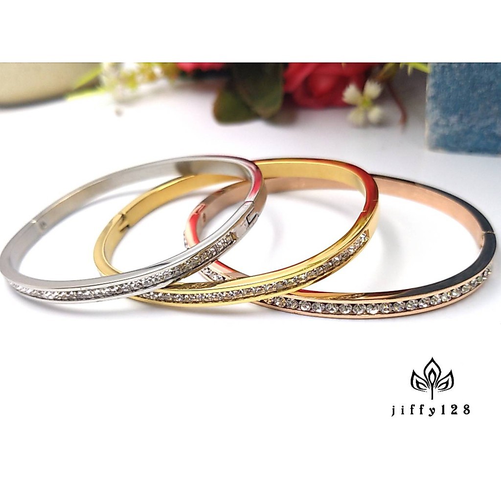 jewelryshop365 กำไลสแตนเลส 3 สี ไม่ลอก ไม่ดำ