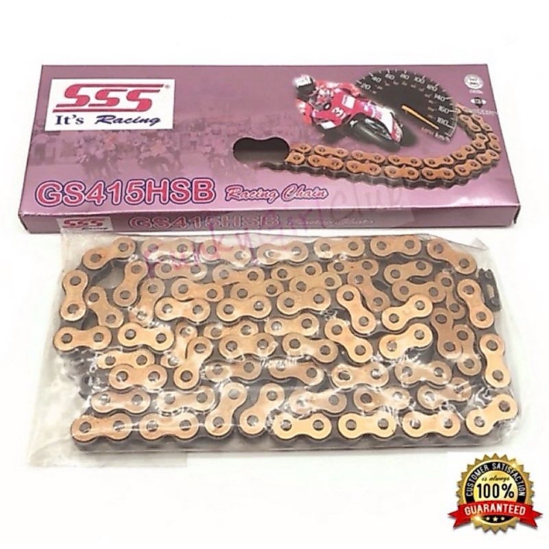 SSS GS415HSB x 132L Gold Series Racing Chain GS415 HSB Rantai Emas Rantai 4 SUKU