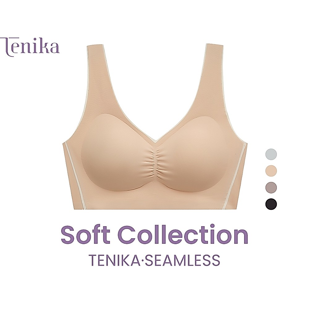 TENIKA บราไร้ขอบ เจลลี่บรา bar ใส่สบาย ไร้ตะขอ เนื้อผ้านิ่ม เก็บทรงดี ไม่ปลิ้น กระชับอก
