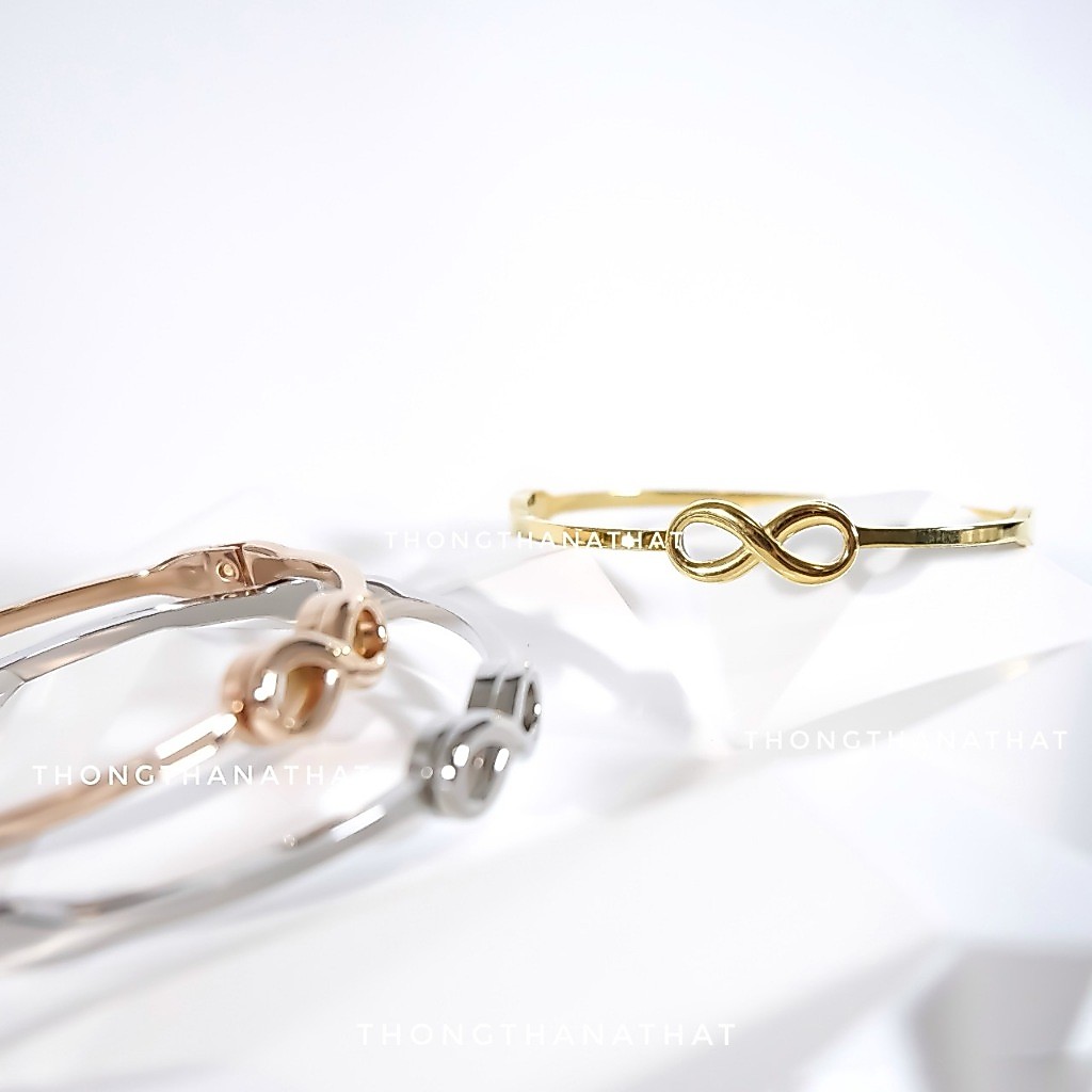 กำไลข้อมืออินฟินิตี้ งานสแตนเลส 18K เสริมการงาน ความรัก กำไล infinity วาเลนไทน์ ของขวัญ กำไลอินฟินิตี้ Thongthanathat
