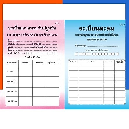 ปพ.8 ระเบียนสะสม ระเบียนสะสมปฐมวัย ฉบับปรับปรุง พ.ศ.2560 ปฐมวัย ประถมศึกษา ปพ แปด ระเบียน ปอพอ US.Station