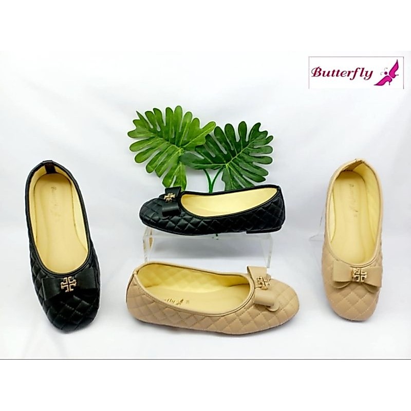 รองเท้า butterfly รุ่น 1555--001 คัทชูส้นเตี้ย