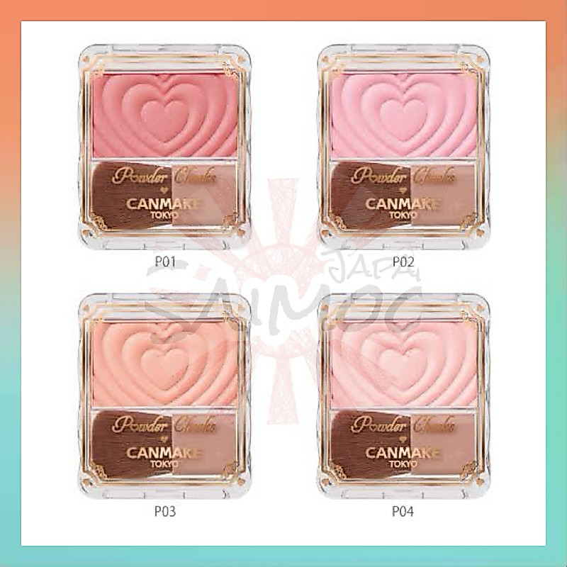 🎌 จัดส่งไว 🎌 CANMAKE POWDER CHEEKS บลัชออนเนื้อเนียนนุ่ม