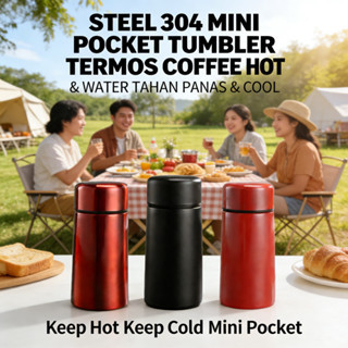 TERMOS Hot Tumbler 200 Ml 304 Steel Mini Hot Cool Coffee Water Thermos Stainless Hot
