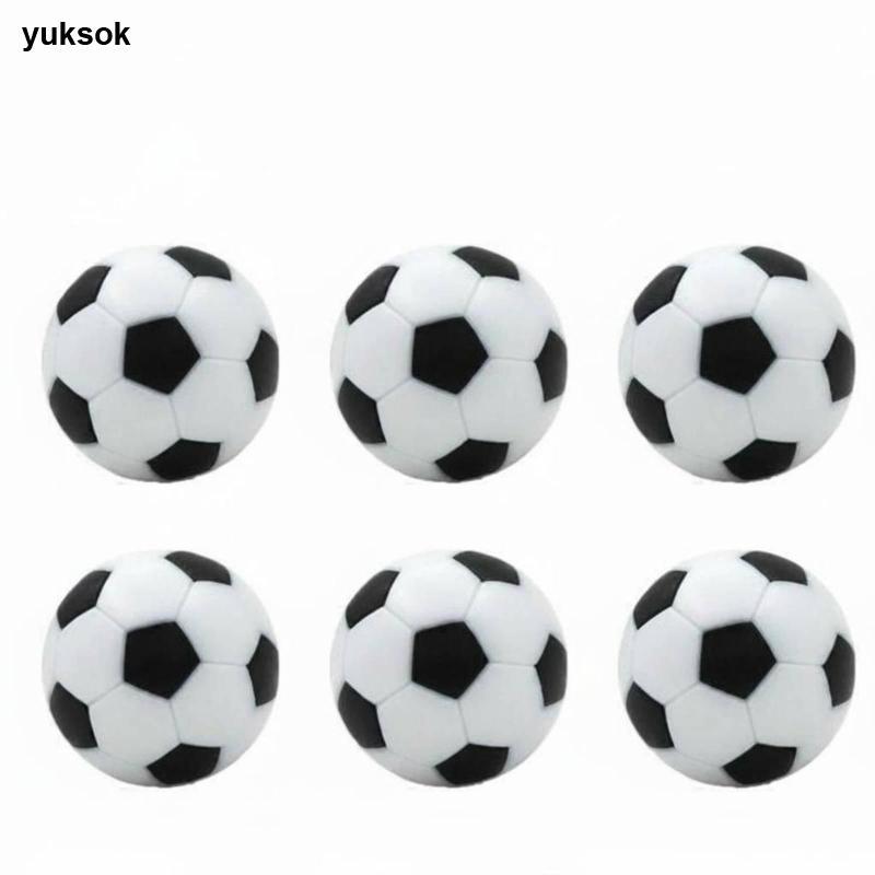 Yuksok 6 ชิ้นยาวนาน 23 มม.ตารางลูกฟุตบอลมาตรฐาน Fit สีดําและสีขาว Foosball Ball ยางเคลือบอุปกรณ์เสริมกีฬา — صورة 4