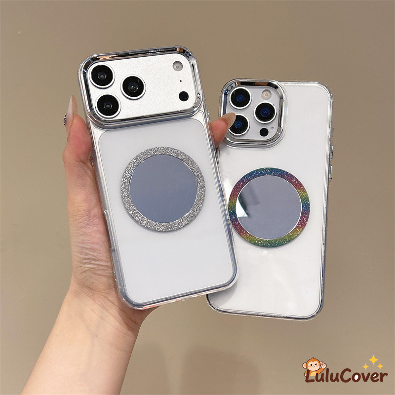 บางแม่เหล็กแต่งหน้ากระจกเคสโทรศัพท์สําหรับOPPO A18 A17 A17K A16 A16K A16E A15 A15S A12 A12E A11S A11