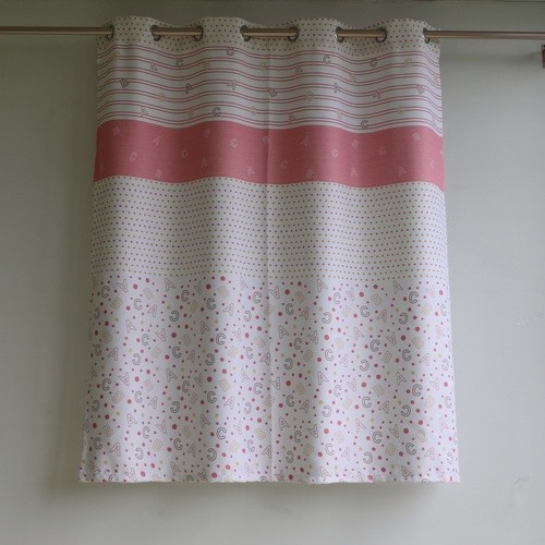 Changdee eco DAVINCI ผ้าม่านหน้าต่างพิมพ์ลาย DM-BK105-PT036-2 KID ขนาด  150x160ซม.สีชมพู สินค้าดีมีค