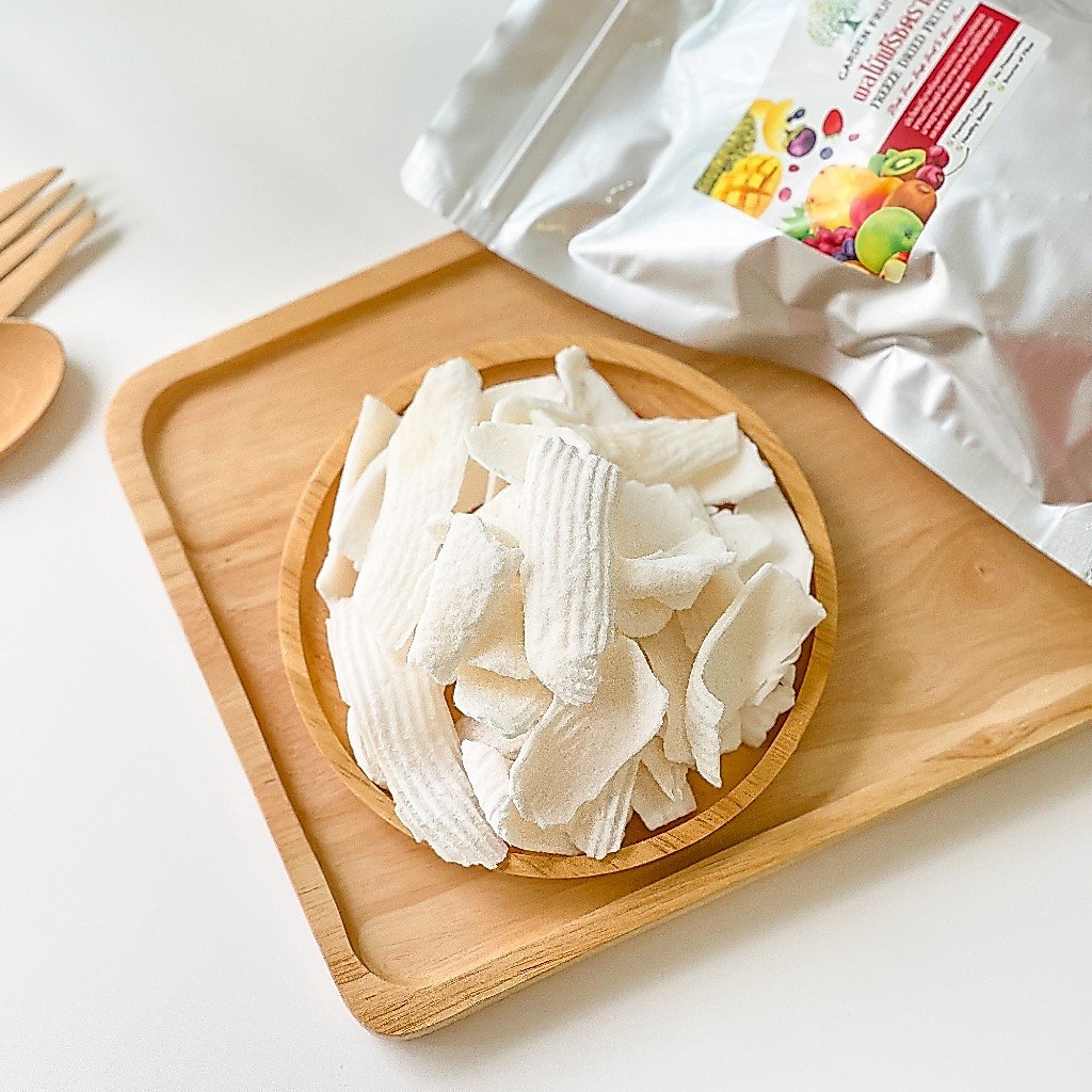 Freeze Dried Strawberry Slice Low Sugar สตรอเบอรี่สไลด์ฟรีซดราย ผลไม้ฟรีซดราย เกรดพรีเมี่ยม By Garden Fruits